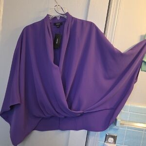 Alfani Beautuful Soft Purple Blouse L